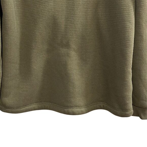 BC Clothing Men's M Green 1/4 Zip Fleece Pullover Sweater Casual - Picture 3 of 11